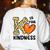 Unity Day K Is For Kindness Anti Bullying Orange Teacher Men Women Kids Women's Sweatshirt Back Print White Unity Day K Is For Kindness Anti Bullying Orange Teacher Men Women Kids Women's Sweatshirt Back Print White