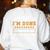University Of I'm Done Teacher Retirement 2025 Women's Sweatshirt Back Print White