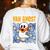 Van Ghost Art Teacher Halloween Van Gogh Starry Night Women's Sweatshirt Back Print White