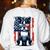 Vintage Boston Terrier Dog American US USA Flag Pets Dogs Women's Sweatshirt Back Print White