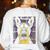 Vintage Boston Terrier Dog Women's Sweatshirt Back Print White