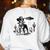 Vintage Boston Terrier UFO Western Wild West Dog Mom Dad Women's Sweatshirt Back Print White