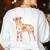 Vintage Floral Boston Terrier For Dog Lover Women's Sweatshirt Back Print White