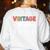 Vintage Teacher Knows More Than She Says Outfit Definition Women's Sweatshirt Back Print White