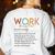 Vintage Work Bestie Definition Teachers Nurses Boss Women Women's Sweatshirt Back Print White Vintage Work Bestie Definition Teachers Nurses Boss Women Women's Sweatshirt Back Print White