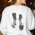 Violin Player Instrument Music Teacher Musical Violinist Women's Sweatshirt Back Print White Violin Player Instrument Music Teacher Musical Violinist Women's Sweatshirt Back Print White