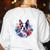 Watercolor Floral Boston Terrier Mama Dog Lover Mother's Day For Men Women Girls Kids Women's Sweatshirt Back Print White