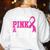 I Wear Pink For My Teacher Breast Cancer Awareness Women's Sweatshirt Back Print White I Wear Pink For My Teacher Breast Cancer Awareness Women's Sweatshirt Back Print White