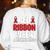 We Wear Red For Red Ribbon Week Awareness Mothers Teachers Women's Sweatshirt Back Print White We Wear Red For Red Ribbon Week Awareness Mothers Teachers Women's Sweatshirt Back Print White