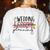 Wedding Planning Not Lesson Engaged Teacher Wedding Women's Sweatshirt Back Print White