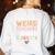 Weird Teachers Build Character Leopard Retro Teacher Women's Sweatshirt Back Print White Weird Teachers Build Character Leopard Retro Teacher Women's Sweatshirt Back Print White