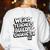 Weird Teachers Build Character School Pun Women's Sweatshirt Back Print White Weird Teachers Build Character School Pun Women's Sweatshirt Back Print White