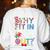 Why Fit In Doctor Teacher Cat In Hat Cool Autism Awareness Men Women Kids Women's Sweatshirt Back Print White