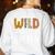 Wild About Speech SLP Leopard Teacher Back To School Kids Women's Sweatshirt Back Print White