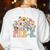 Wildflower Pre-K Preschool Team Floral Teacher Girls Women's Sweatshirt Back Print White