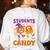 Will Trade Students For Candy Shirt Fun Candy Corn Teacher Women's Sweatshirt Back Print White Will Trade Students For Candy Shirt Fun Candy Corn Teacher Women's Sweatshirt Back Print White