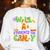 Will Trade Students For Candy Teacher Cute Halloween Costume Women's Sweatshirt Back Print White Will Trade Students For Candy Teacher Cute Halloween Costume Women's Sweatshirt Back Print White