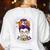 Witchy Teacher Halloween Messy Bun Teacher Bleached Women's Sweatshirt Back Print White Witchy Teacher Halloween Messy Bun Teacher Bleached Women's Sweatshirt Back Print White