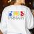 Women Art Teacher Back To School Artist Primary Color Theory Women's Sweatshirt Back Print White