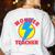 Wonder Teacher Costume Shirt Teacher Halloween Costume Tee Women's Sweatshirt Back Print White Wonder Teacher Costume Shirt Teacher Halloween Costume Tee Women's Sweatshirt Back Print White