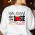 Y'All Gonna Make Me Lose My Mind Up Here Teacher Women's Sweatshirt Back Print White Y'All Gonna Make Me Lose My Mind Up Here Teacher Women's Sweatshirt Back Print White