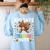 100 Days Of Driving My Teacher Nuts Dabbing Squirrel School Women's Sweatshirt Back Print Light Blue 100 Days Of Driving My Teacher Nuts Dabbing Squirrel School Women's Sweatshirt Back Print Light Blue
