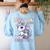 100 Days Of School Girls Teacher 100th Day Unicorn Outfit Women's Sweatshirt Back Print Light Blue 100 Days Of School Girls Teacher 100th Day Unicorn Outfit Women's Sweatshirt Back Print Light Blue