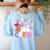 1st Grade Boo Crew First Grade Halloween Costume Teacher Kid Women's Sweatshirt Back Print Light Blue 1st Grade Boo Crew First Grade Halloween Costume Teacher Kid Women's Sweatshirt Back Print Light Blue