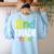 2nd Grade Team T-Shirt 2nd Grade Squad Teacher Women's Sweatshirt Back Print Light Blue