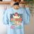3rd Grade Boo Crew Third Grade Halloween Costume Teacher Kid Women's Sweatshirt Back Print Light Blue 3rd Grade Boo Crew Third Grade Halloween Costume Teacher Kid Women's Sweatshirt Back Print Light Blue