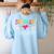 3rd Grade Squad Third Teacher Student Team Back To School Women's Sweatshirt Back Print Light Blue 3rd Grade Squad Third Teacher Student Team Back To School Women's Sweatshirt Back Print Light Blue