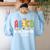 4th Grade Rocks ABCD Back To School Rock Teachers Women's Sweatshirt Back Print Light Blue 4th Grade Rocks ABCD Back To School Rock Teachers Women's Sweatshirt Back Print Light Blue