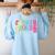 4th Grade Squad Fourth Teacher Student Team Back To School Women's Sweatshirt Back Print Light Blue 4th Grade Squad Fourth Teacher Student Team Back To School Women's Sweatshirt Back Print Light Blue