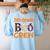 5th Grade Boo Crew Teacher Fifth Grade Halloween Women's Sweatshirt Back Print Light Blue