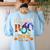 5th Grade Boo Crew Teacher Student Halloween Costume For Men Women Kids Women's Sweatshirt Back Print Light Blue
