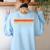 5TH GRADE TEACHER Job Title Profession Birthday Worker Women's Sweatshirt Back Print Light Blue