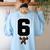 6 7 Matching Teachers Halloween Costume Gorilla Women's Sweatshirt Back Print Light Blue 6 7 Matching Teachers Halloween Costume Gorilla Women's Sweatshirt Back Print Light Blue