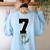 6 7 Matching Teachers Halloween Costume Raccoon Women's Sweatshirt Back Print Light Blue 6 7 Matching Teachers Halloween Costume Raccoon Women's Sweatshirt Back Print Light Blue