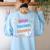 6 Out Of 7 Teachers Think 67 Of Students Overuse 67 Meme Women's Sweatshirt Back Print Light Blue 6 Out Of 7 Teachers Think 67 Of Students Overuse 67 Meme Women's Sweatshirt Back Print Light Blue