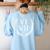 67 Roman Numerals Meme History Teacher Vintage History Women's Sweatshirt Back Print Light Blue