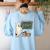 67 Teacher Halloween Ghost Six Seven Meme Math Joke Women's Sweatshirt Back Print Light Blue