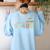 67 Vintage Meme Square Root 4489 Slang Math Teacher Women's Sweatshirt Back Print Light Blue