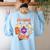 6th Grade Boo Crew Sixth Grade Halloween Teacher Kid Women's Sweatshirt Back Print Light Blue 6th Grade Boo Crew Sixth Grade Halloween Teacher Kid Women's Sweatshirt Back Print Light Blue