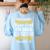 6th Grade Social Studies Teacher Appreciation Women's Sweatshirt Back Print Light Blue