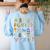 ABC Animals Alphabet Graphic Boys Girls Kindergarten Teacher Women's Sweatshirt Back Print Light Blue ABC Animals Alphabet Graphic Boys Girls Kindergarten Teacher Women's Sweatshirt Back Print Light Blue