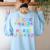 ABC Elemeno Kindergarten Teacher Boy Girl Kid Back To School Women's Sweatshirt Back Print Light Blue ABC Elemeno Kindergarten Teacher Boy Girl Kid Back To School Women's Sweatshirt Back Print Light Blue