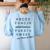 ABC Elemeno Shirt Alphabet Kindergarten Preschool Teacher Women's Sweatshirt Back Print Light Blue ABC Elemeno Shirt Alphabet Kindergarten Preschool Teacher Women's Sweatshirt Back Print Light Blue