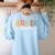 Admin Team Back To School Teachers Students Admin Squad Women's Sweatshirt Back Print Light Blue Admin Team Back To School Teachers Students Admin Squad Women's Sweatshirt Back Print Light Blue