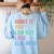Admit It You Low Key Love ELA Bruh English Teacher Women's Sweatshirt Back Print Light Blue Admit It You Low Key Love ELA Bruh English Teacher Women's Sweatshirt Back Print Light Blue