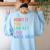 Admit It You Low Key Love Math Bruh Teacher Nerdy Math Women's Sweatshirt Back Print Light Blue